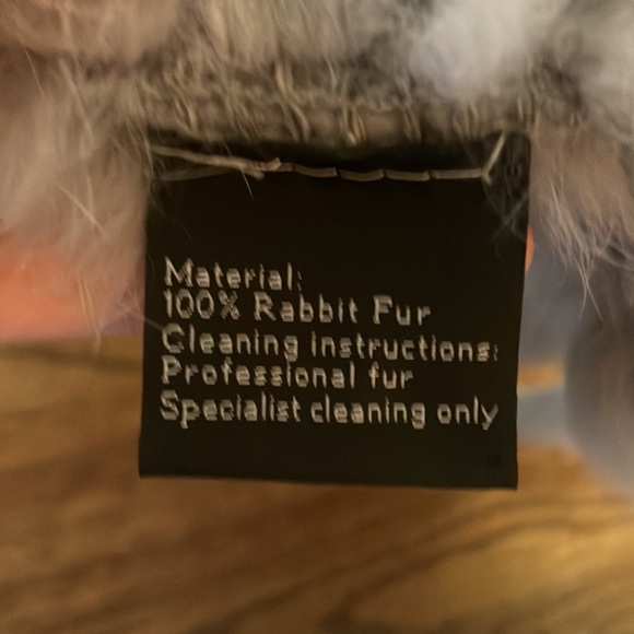 Vintage Genuine Fur handmade shawl/poncho with fringe - Picture 6 of 7